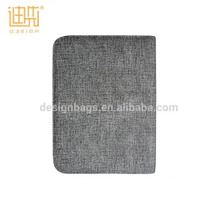 Factory directly sell ring binder A4 file folder pu leather zipper portfolio