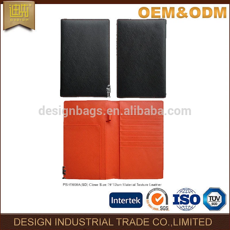 Travel wallet custom genuine leather passport holder