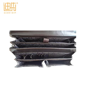 Custom trendy briefcase and wholesale business mens PU leather briefcase