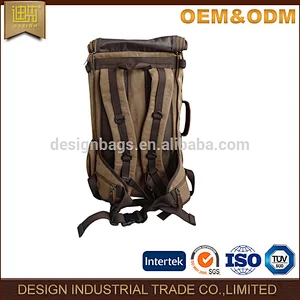 Wholesale canvas Fashion backpacks with zipper travel bag for men