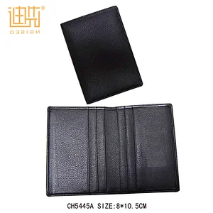 PU Credit card folder genuine leather card holder men's wallet