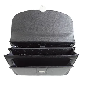 China manufacturer black PU business bag briefcase for man