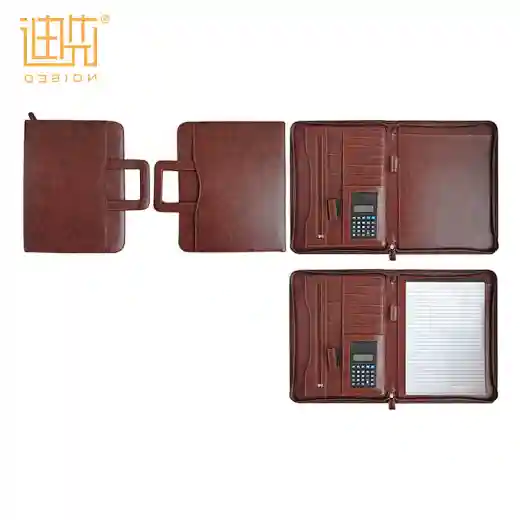 a4 leather portfolio with calculator