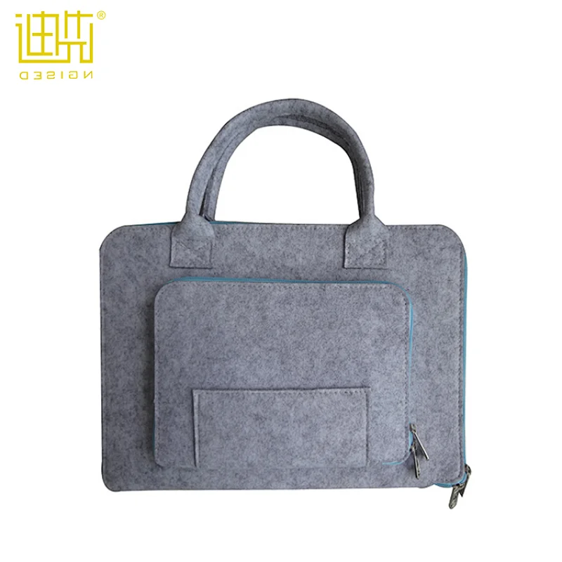Fashion New Design felt protection laptop bag fashion gray laptop backpack bagfor adults