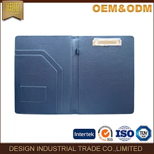 fashion manufacture diary notebook cover a4 portfolio China wholesale high quality leather file folder