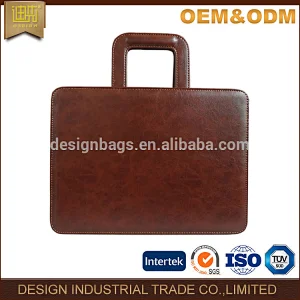 Mens PU leather messenger bag with adjustable handle