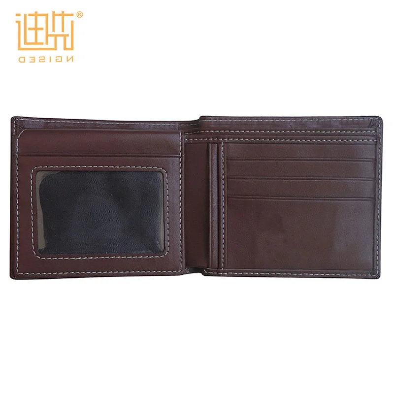 Wholesale factory outlet short PU leather pu leather wallet business man wallet