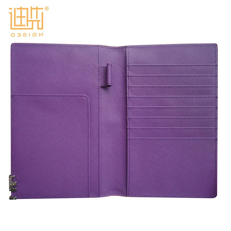 Travel wallet custom genuine leather passport holder