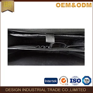 New Year fine quality a4 leather business briefcase with handle and laptop compartment