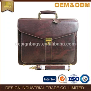 fashional men briefcase branded art cheap lawyer business PU leather briefcase