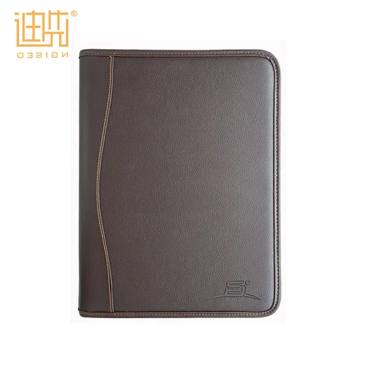 custom document folder with zipper