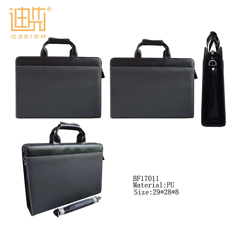 2019 Custom PU Leather Business Bag Waterproof Briefcase
