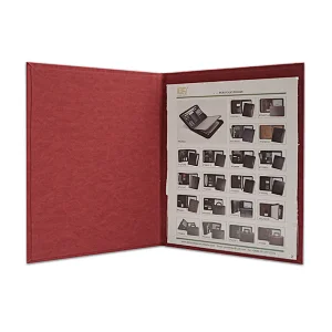 Hot Selling A4 PU Leather Certificate Folder with Clear Protective Cover