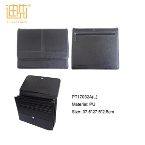 Magnetic closure way Pu leather file folder car document auto holder