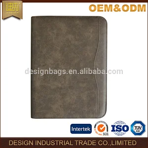 Elegant Europe style zipper A4 file portfolio from China