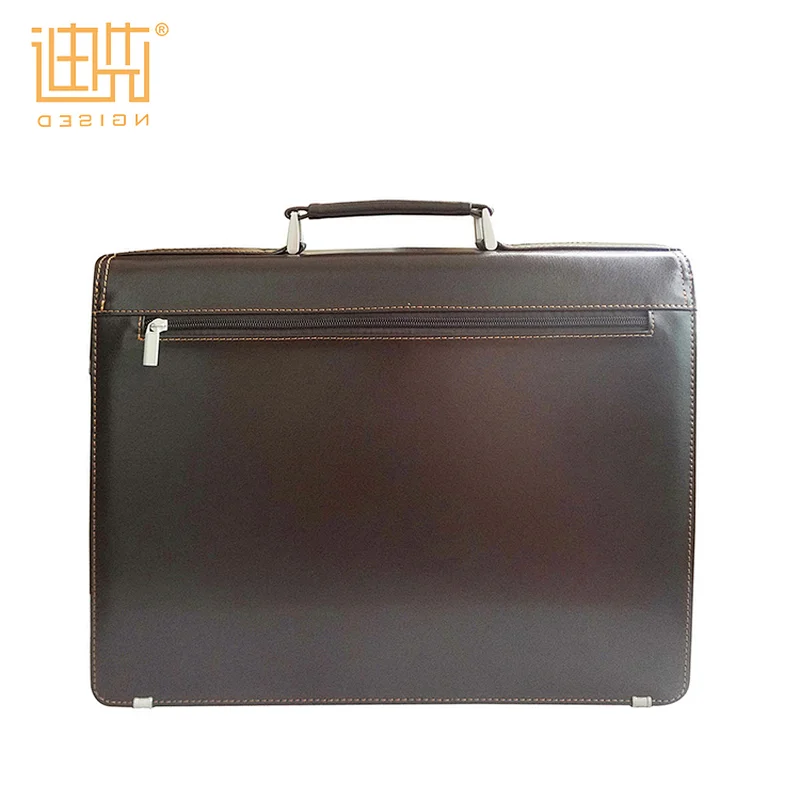 Custom trendy briefcase and wholesale business mens PU leather briefcase