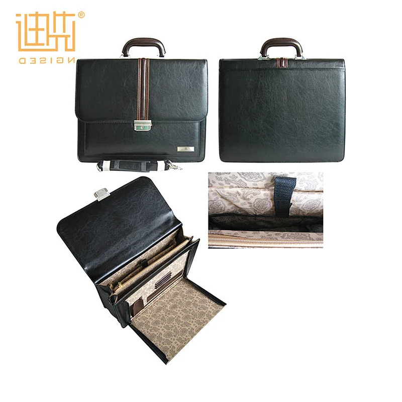 Fashion Promtional New Arrival Colombian PU Leather Briefcases