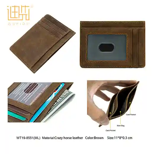 crazy horse leather wallet