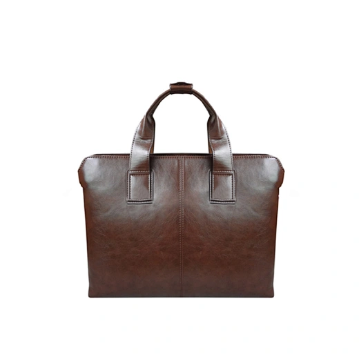 pu zipper briefcase
