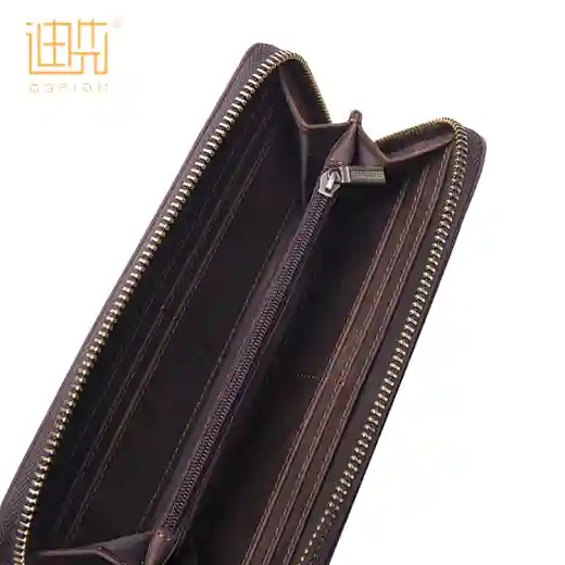 cartera con cremallera para hombre