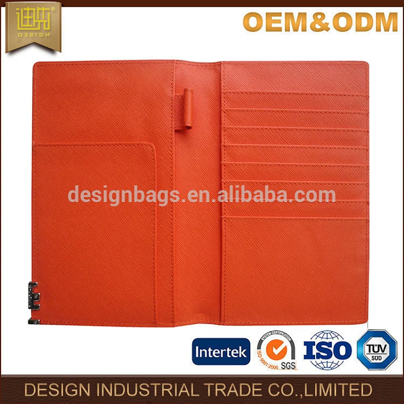 Travel wallet custom genuine leather passport holder