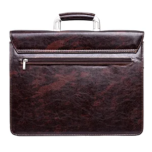Tested Stricyly Brown business bag briefcase for man PU leather