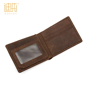 High quality luxury italian import minimalist real leather man wallet