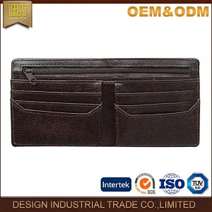 Mens brown wallet Italy style credit card holder