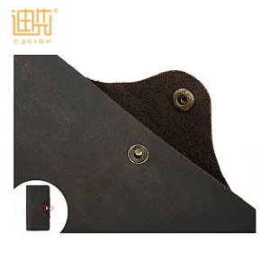 Wholesale customization button way retro simple anti-magnetic cloth man wallet