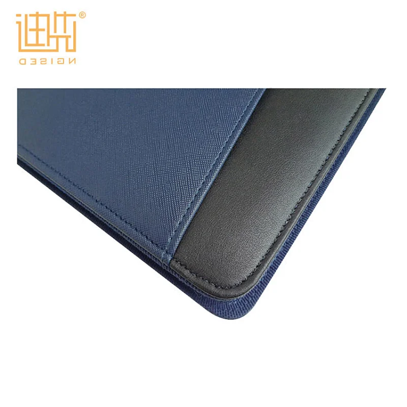 Guangdong Wholesale Business Document Briefcase Blue A4 Conference PU Leather Folder