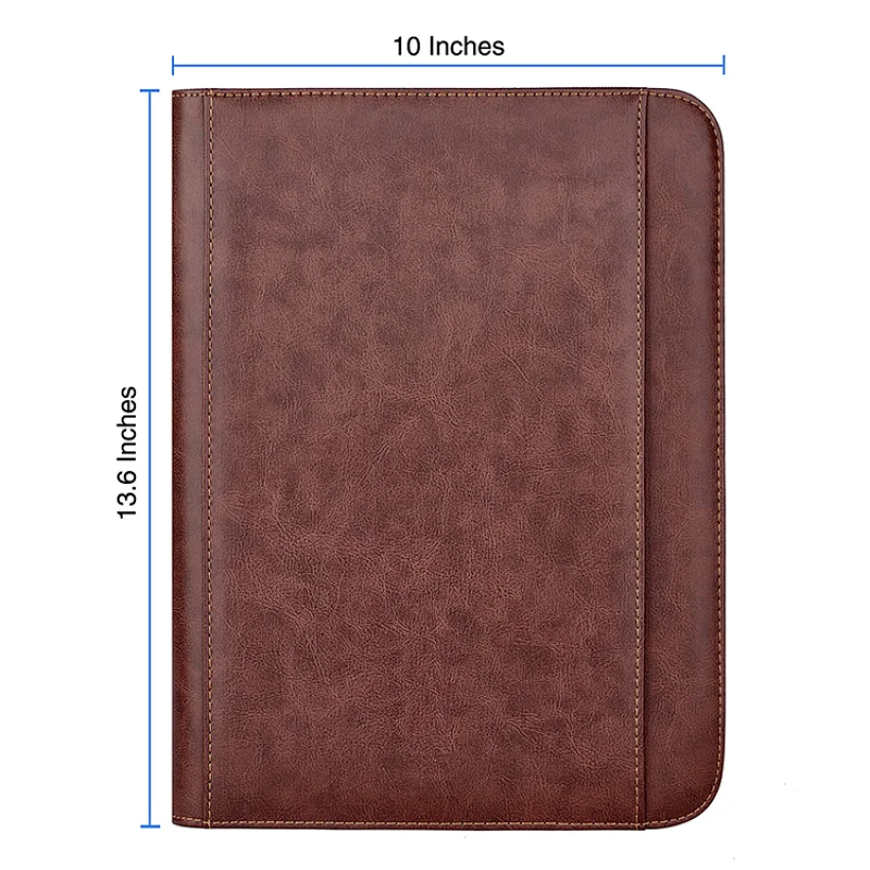 Fashion office conference presentation business folder A4 pu leather portfolio