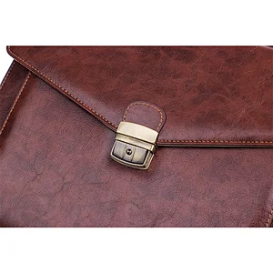 Hot sale wholesale custom fashion leather bag men pu unique business briefcase