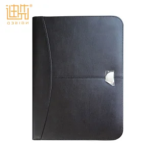 High quality conference folder, leather folder with logo custom