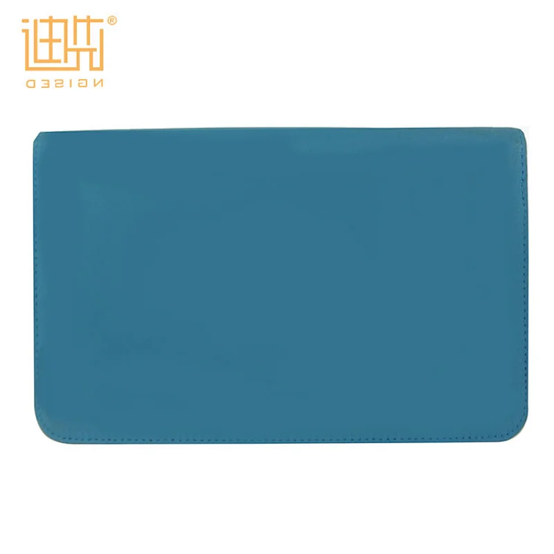 Fashionable Zippered PU Leather Portfolio Folder with Key Hooks and Card Holder