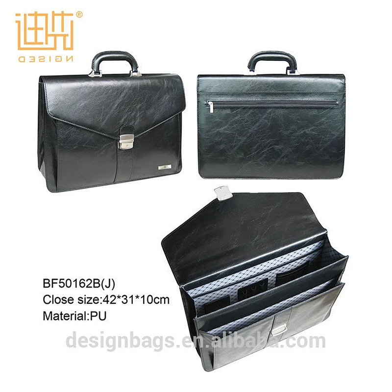 OEM Office Business PU Leather Handbag Briefcase Laptop Bag For Men
