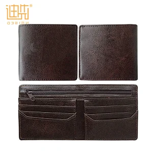 Mens brown wallet Italy style credit card holder