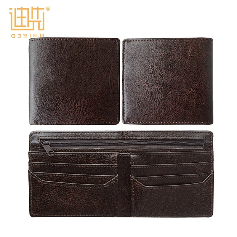 Mens brown wallet Italy style credit card holder
