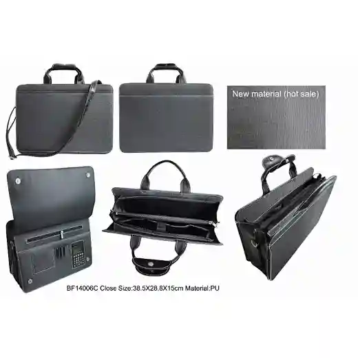 pu handle briefcase