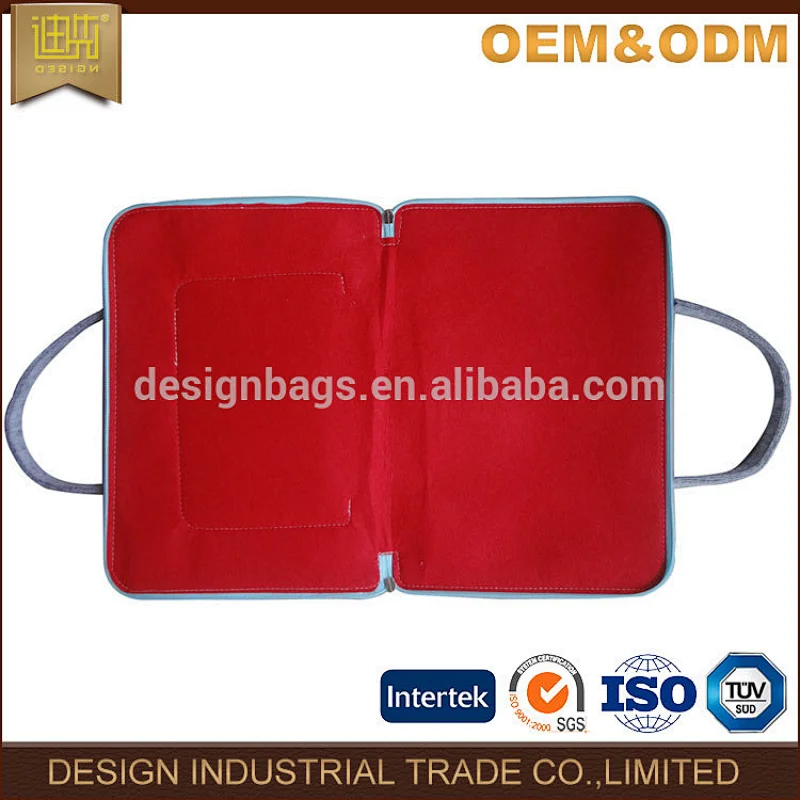 Fashion New Design felt protection laptop bag fashion gray laptop backpack bagfor adults