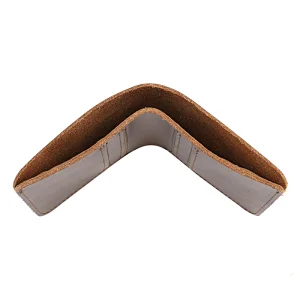Hot sell custom design business simple secure cow hide leather wallet