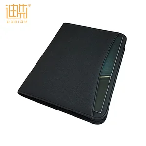 Guangzhou bag customized business travel A4 document holder PU leather portfolio