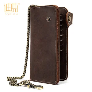 Hot sale vintage minimalist wallet slim cow hide leather men wallet