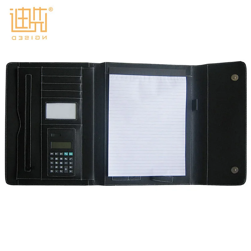 promotional gift item men expandable leather portfolio