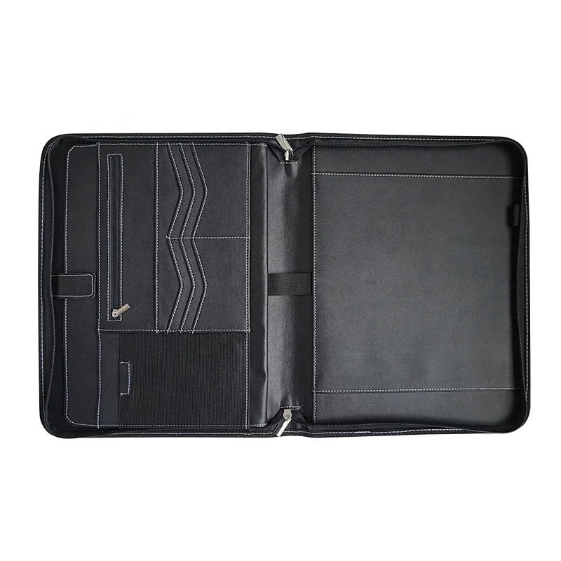 China manufacturer professional design PU business men portfolio folders file bags