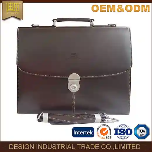 Luxury genuine leather briefcase