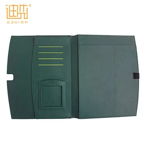 Guangzhou Bag Custom Made Calculator Pu Leather Folder And Files Fashion Design Portfolio