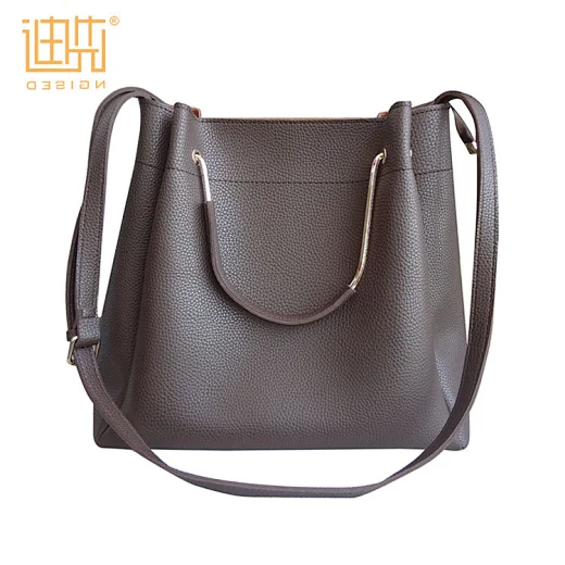 bolsos de hombro de mano de cuero genuino