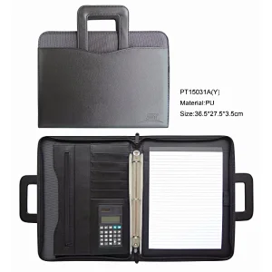 A4 file holder briefcase portfolio with calculator