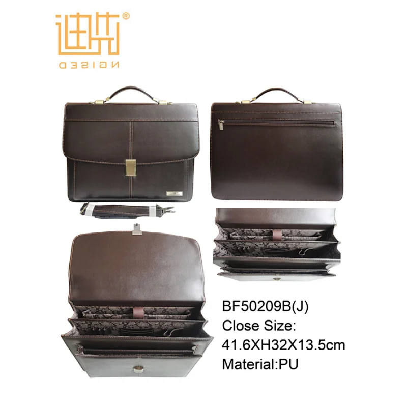 Hot Sale Men PU Leather Satchel Men Office Bags Business Briefcase