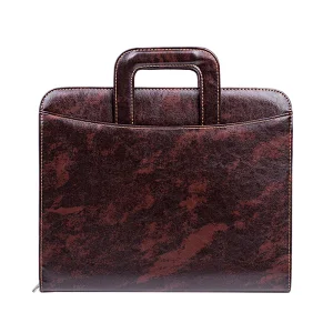 Wholesale new design practical office pu leather lawyer business zipper portfolio